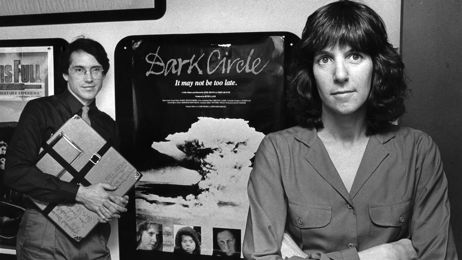Dark Circle co-directors Chris Beaver and Judy Irving in 1982. Photo by Karen Spangenberg.